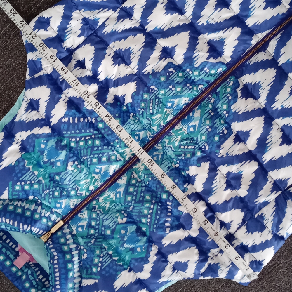 💙HTF/RARE Lilly Pulitzer💙 - Essia Masterpiece Puffer Vest - Picture 14 of 15